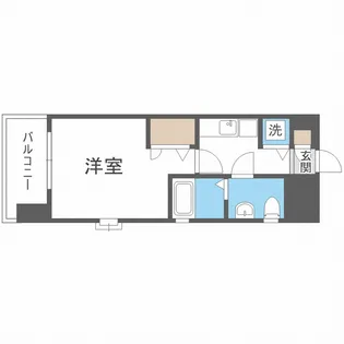 ピュアドームパークサイド大濠【7階】の間取り