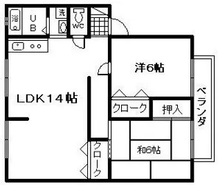 サンビレッジファンタジアB棟【2階】の間取り