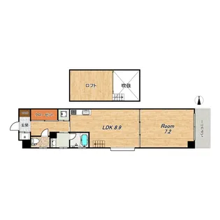 アヴィ四条【5階】の間取り