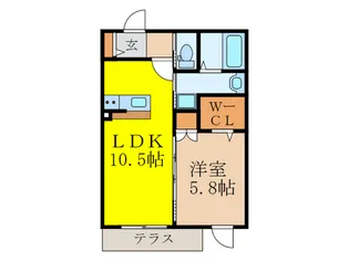 グランデレーヌ【1階】の間取り