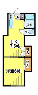 コベントガーデンB【2階】の間取り