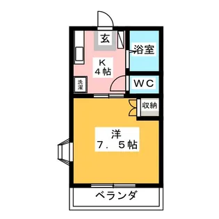 エルハイム勝川【2階】の間取り