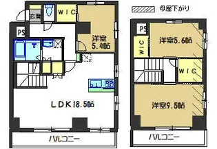RURBAN HASHIMOTO【3階】の間取り