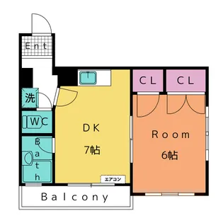 リバブルヒル福釜I【5階】の間取り