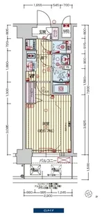 プレサンス塚本ミッドマーク【5階】の間取り
