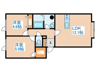 サンヒルズ【2階】の間取り