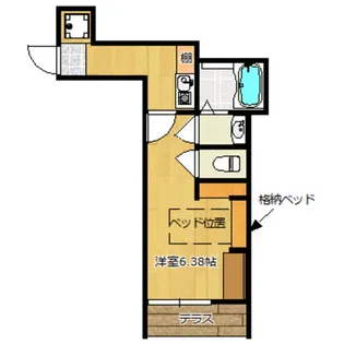 メゾンブランシュ下北沢【1階】の間取り