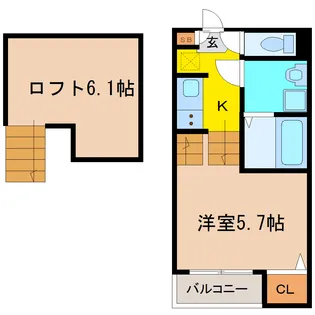 Tino長町【1階】の間取り