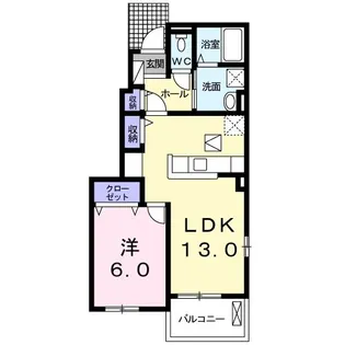 テリア・モモ【1階】の間取り