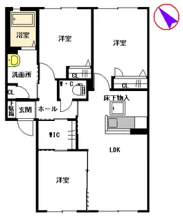 ミロワールA【1階】の間取り