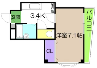 ピュア新田町【2階】の間取り