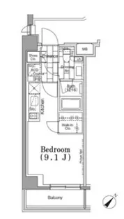 ONE ROOF FLAT TSUKISHIMA【3階】の間取り