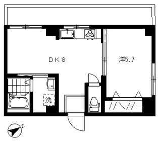 山一ビル【3階】の間取り