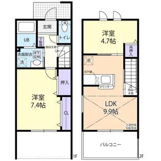 a la mode(アラモード)の間取り