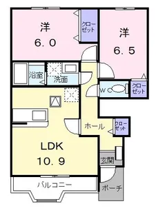 エスペランス【1階】の間取り