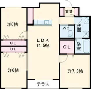 クレールマンション杉並【2階】の間取り