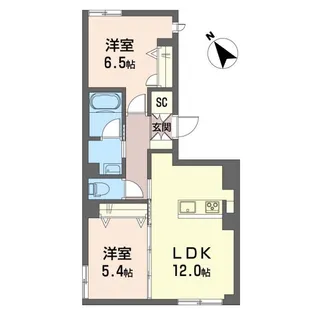 エンワ【1階】の間取り