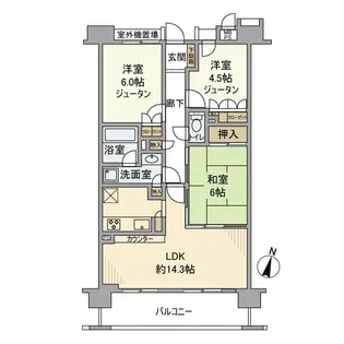 ライオンズプラザ平塚見附町【5階】の間取り