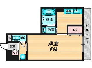 エクレール上小阪【3階】の間取り