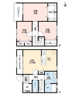 リーブルファイン羽生中央Iの間取り