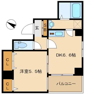 ハニーサックル【2階】の間取り