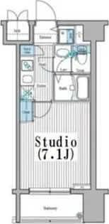 ガラ・ステーション岩本町North【10階】の間取り
