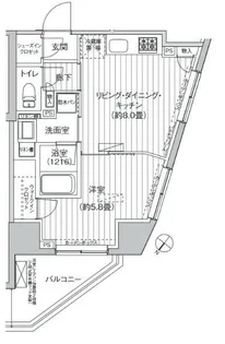 ヒューリックレジデンス駒込【12階】の間取り