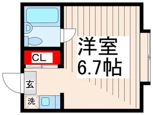 パ-クサイドハウス【2階】の間取り