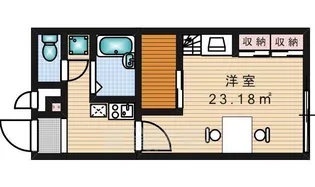 レオパレスエステート1【1階】の間取り