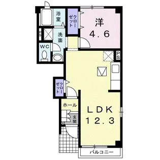 エクスガーデンI【1階】の間取り