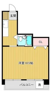 コーポ駅前ビル【3階】の間取り