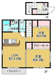セーシェル【2階】の間取り