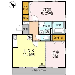 ボナール【1階】の間取り