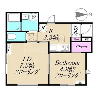 ハートフルストーリー【1階】の間取り