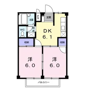 シティハイツ新丸【1階】の間取り