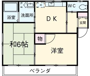 指月ハイムI【2階】の間取り
