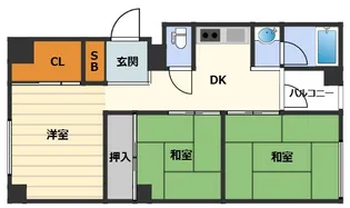 meetMe天神橋【4階】の間取り