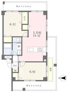 ステータスヒル甲府七番館【1階】の間取り