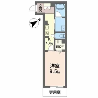 クオリスタ岡崎【1階】の間取り