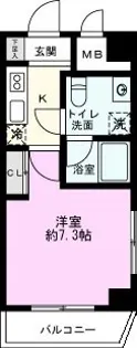 BIG FOREST【7階】の間取り
