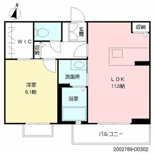 メゾン・ド・アマルフィ II棟【3階】の間取り