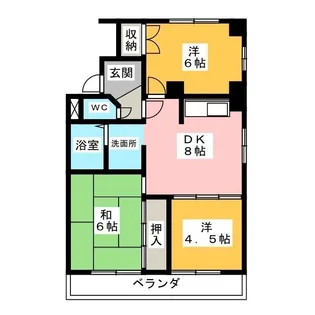 ハートランド【3階】の間取り