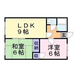 ハイツパークス【2階】の間取り