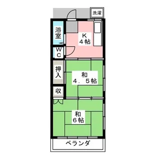 めぐみ荘【2階】の間取り