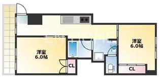 トウセン本町橋ビル【5階】の間取り