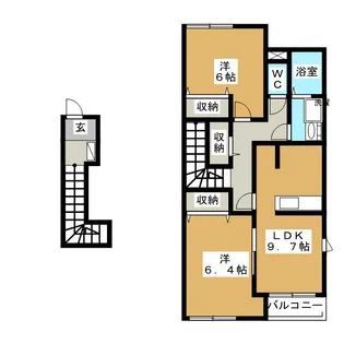 DIMOA【2階】の間取り