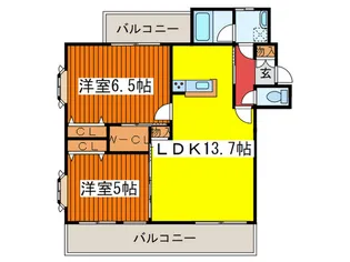 レジデンス満【4階】の間取り