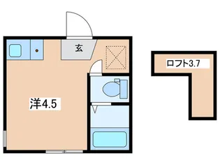 ユナイト蒔田エヴァーオンワード【1階】の間取り