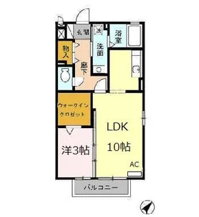 I.Tresor(アイトレゾア)【2階】の間取り