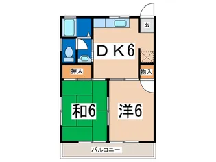 ローズ・エス【2階】の間取り